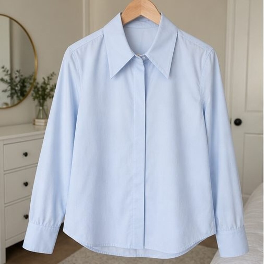 Emerald Button Blouse